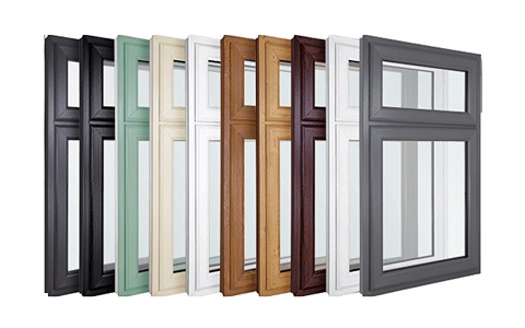 پروفیل upvc رنگی (مغز رنگی)